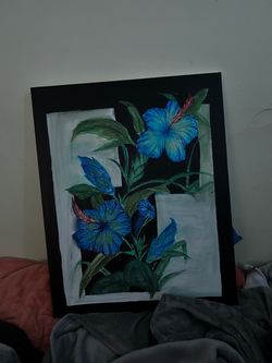 hand drawn floral art