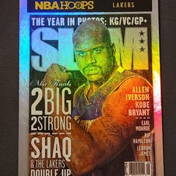 2020-21 Hoops SLAM Holo #9 Shaquille O'NealThe product is a 2020-21 Hoops SLAM Holo #9 Shaquille O'Neal trading card. This single card features the ba