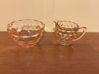 Cubist Creamer And Sugar Bowls, No Chips Or Cracks