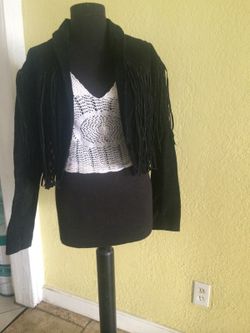 Cute Fringe Vintage Mid Waist Jacket