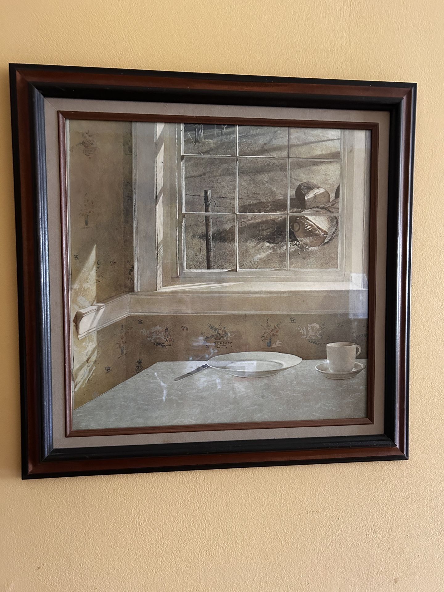 Wyeth STYLE Print, nicely framed but no visible signature