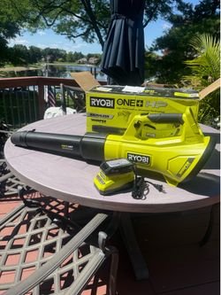 NEW Ryobi ONE+ HP Brushless Whisper Series Blower Kit w/ Battery & Charger