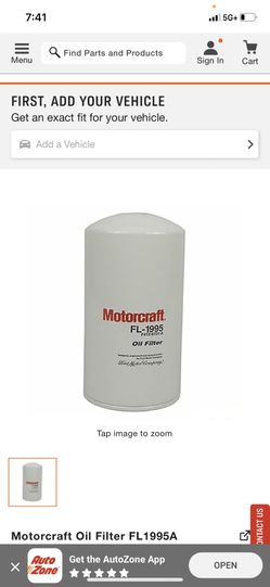 Motorcraft Oil Filter FL 1995 fits 1(contact info removed) Ford 7.3L Powerstroke