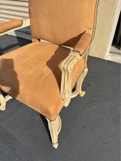 Accent Chair | French Inspired | Nailhead | Neutral Decorative Accent Chair | French Style | Solid