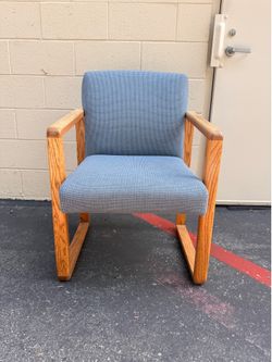 Vintage Oak Accent Chairs (Pair)