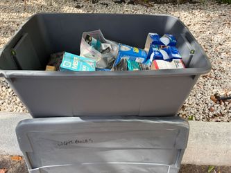 Large Box of Assorted Lightbulbs