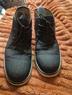 Black Denim Boots