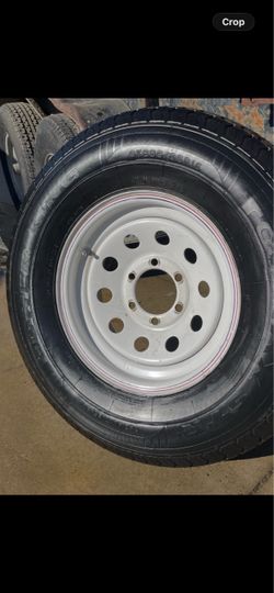 10ply Heavy Duty Trailer Rim and Brand New Tire Moving everything must go