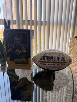 Matthew Stafford Autographed MVP Football
