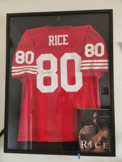 Jerry Rice Jersey Autograph signed framed