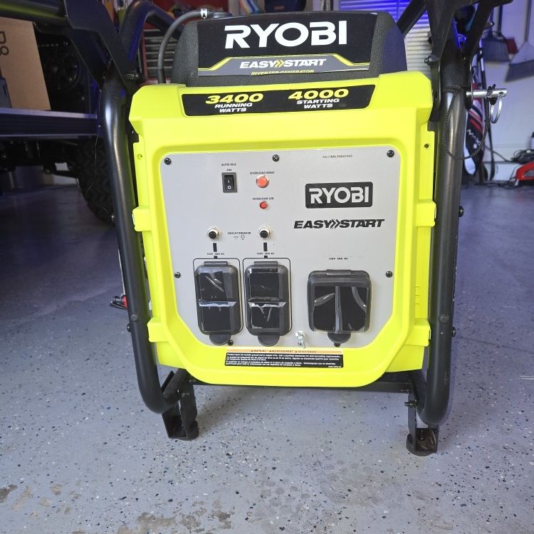 Ryobi Easy Start 4000 Watt Generator...used 2 Times