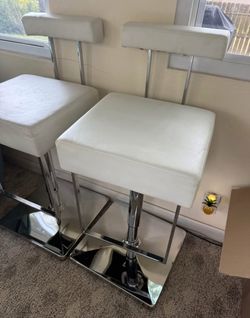 Two White Chairs