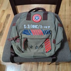 Captain America Back Pack From Game Stop