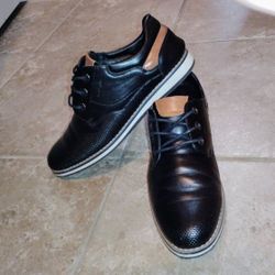 Bruno Marc Boys' Handsome Smart Black Oxford Shoes Sz.5