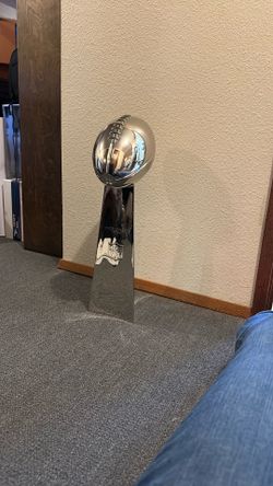 21” RARE Seattle Seahawks Denver Broncos Superbowl Championship Lombardi Trophy