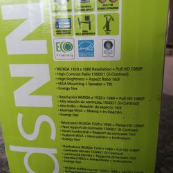 23 Inch 1080P  Monitor HDMI Or Other Cable