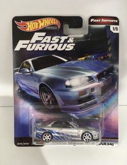 Hot Wheels Premium Fast Imports Fast & Furious - Nissan Skyline GT-R (BNR34)