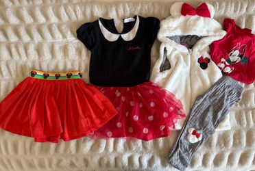 3T Girls Minnie Mouse Bundle Dress skirt Vest Pants