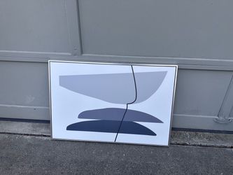 Framed Abstract Canvas Wall Art