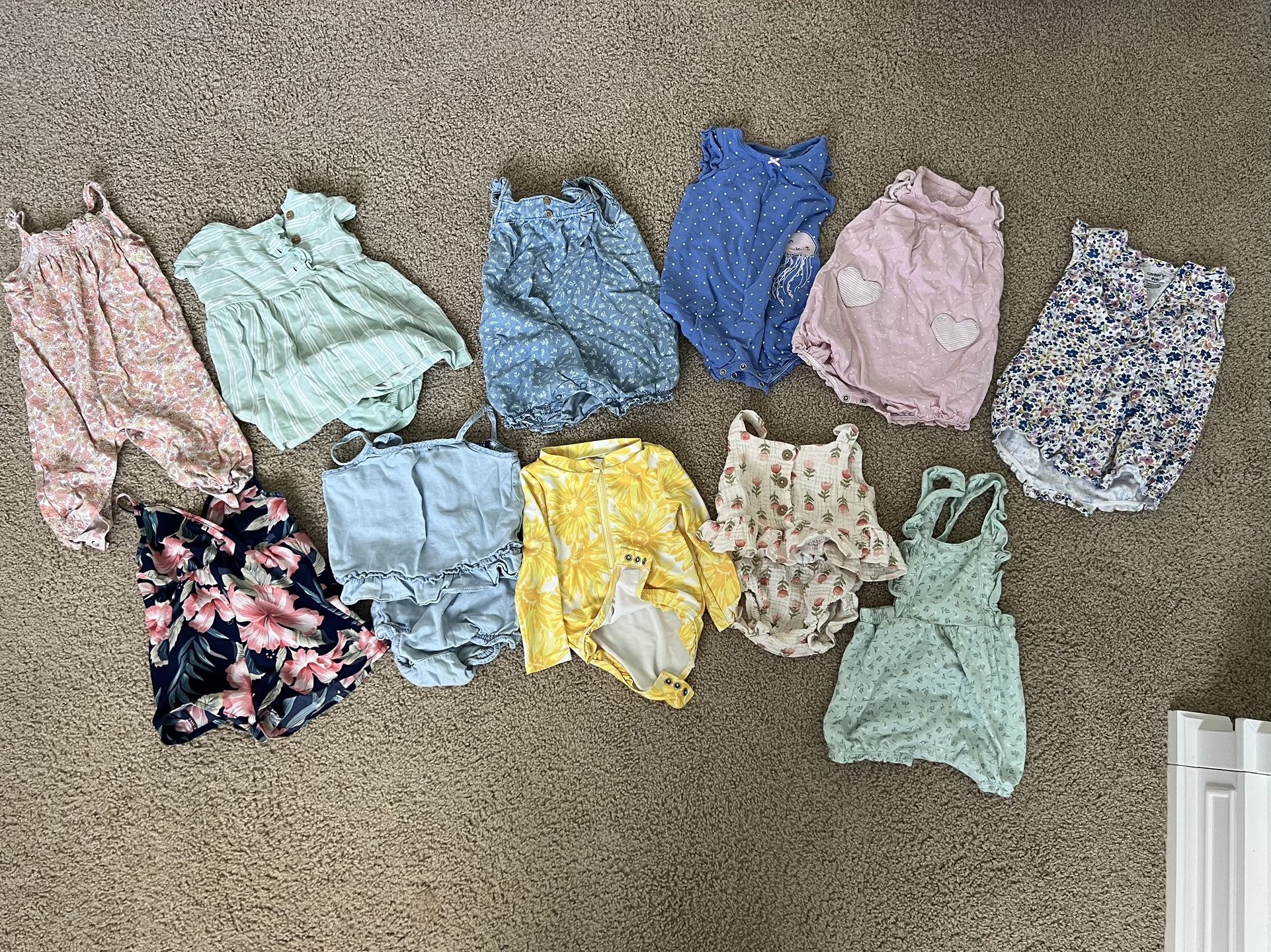 Baby Girl Summer Clothes 9M And 12M