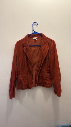 Rust Corduroy Blazer Jacket