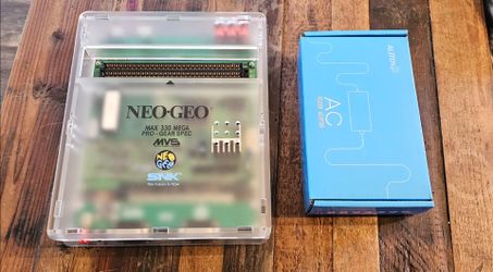 Consolized Neo Geo MVS arcade board MV-1C with virtual memory card unibios 4.0