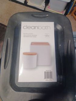 Covered cannister and tissue box holder