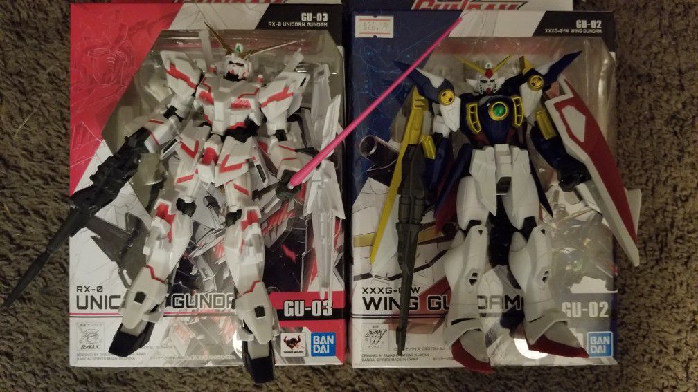 Pair of new gundam anime figures!