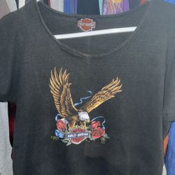 Single Stitch Girl Harley Davidson 88” Shirt