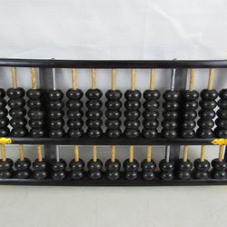 Lotus Flower Abacus Beads Chinese Math Calculation Wooden Frame


