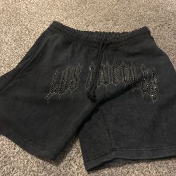 LOS ANGELES shiny sweat shorts