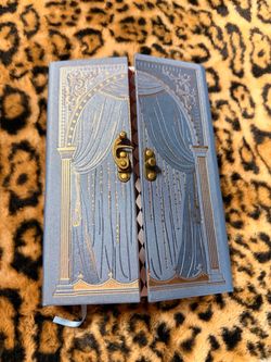 Blue Hardcover Journal with Brass Clasp Lock