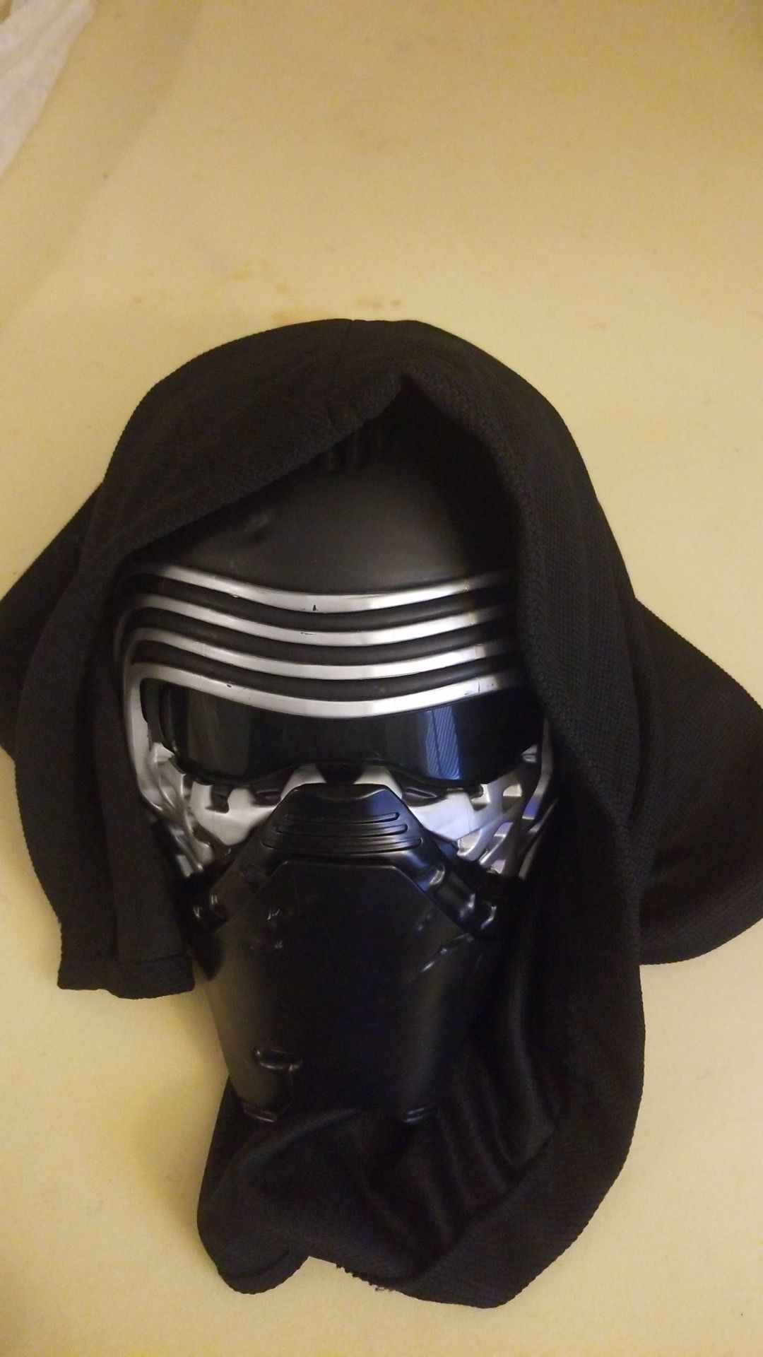 Official Disney store Kylo Ren voice changer mask with hood