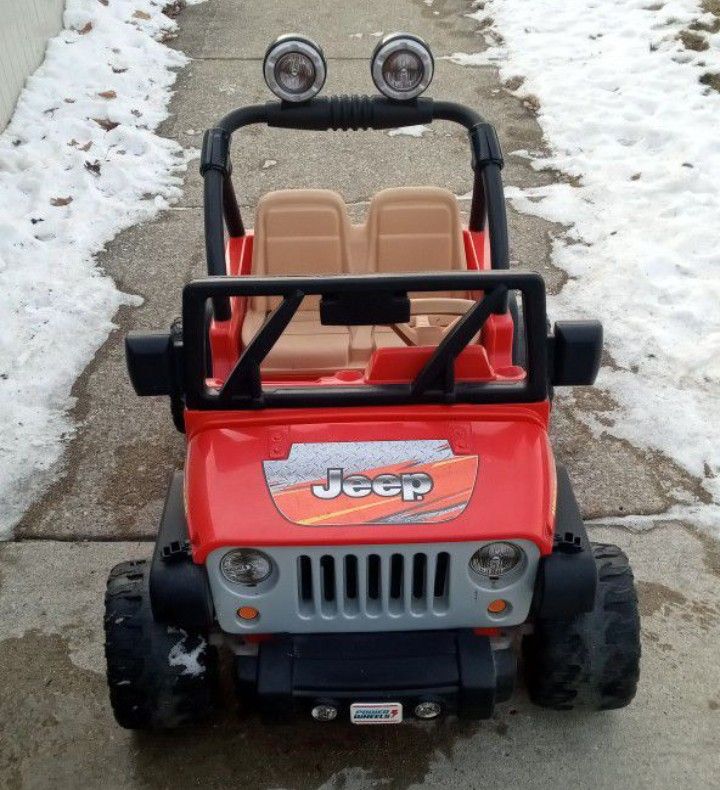 Jeep Wrangler Power Wheels 12v Kids Ride On Seats