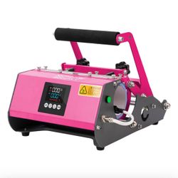 Pink Heat Press For Tumblers