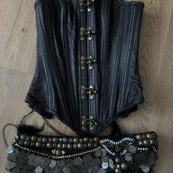 Pirate Costume Corset + Belt 