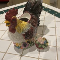 Vintage Rooster Tea Pot