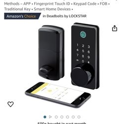 Smart Door Lock • Keyless Deadbolt • Multiple Entry Methods – APP • Fingerprint Touch ID • Keypad Code • FOB • Traditional Key • Smart Home Devices •