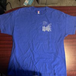 Blue Hanes Patriotism Shirt XL