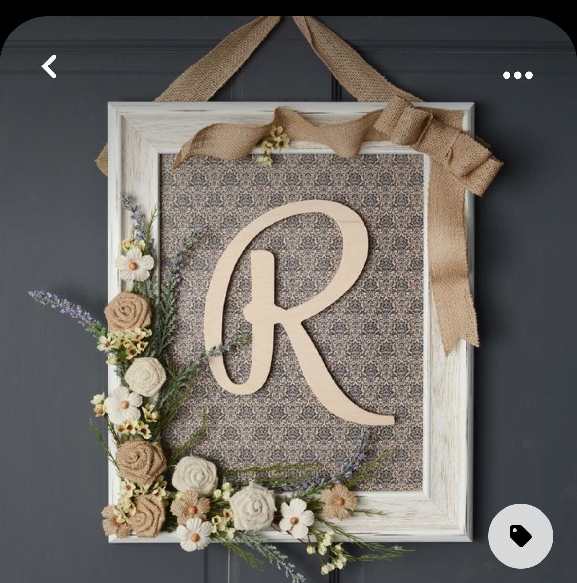 Wooden/stone monogram Frames