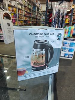 🔥 Chefman 1.8L Fast-Boil Glass Electric Kettle