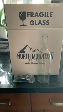 10 750ml glass bottles with cap