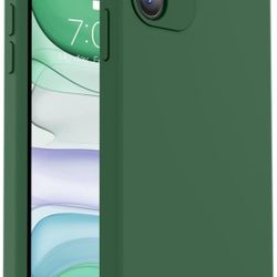 LSL Case Compatible with iPhone 11 Green Soft TPU Bumper Anti-Drop Anti-Scratch Shock Absorption Protective Wireless Slim Cover Compatible with iPhone