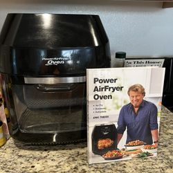Large Capacity Power Airfryer Oven With Recipe Books.