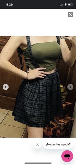 Hot Topic- jumper skirt with suspenders