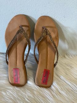 Gold Braided Strap Sandals
