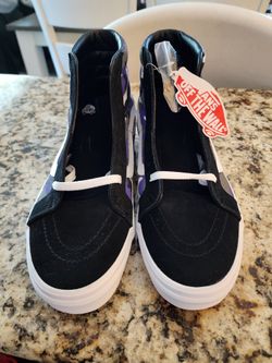 New Men’s Vans SK8-Hi Reissue Pop Camo Heliotrope Purple Black Size Men 10.5