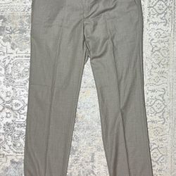 Bocaccio Uomo Paris Mens Tan Dress Pants Unhmemmed Size 40 NWT
