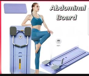 Ab Machine Exercise Elbow Support Automatic Rebound Abdominal Board with Knee Mat &Timer Abdominales