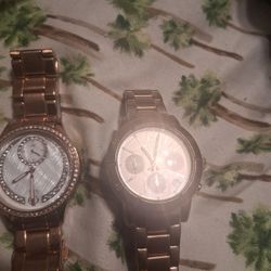 Womenss Rose Gold /Gold Warches 